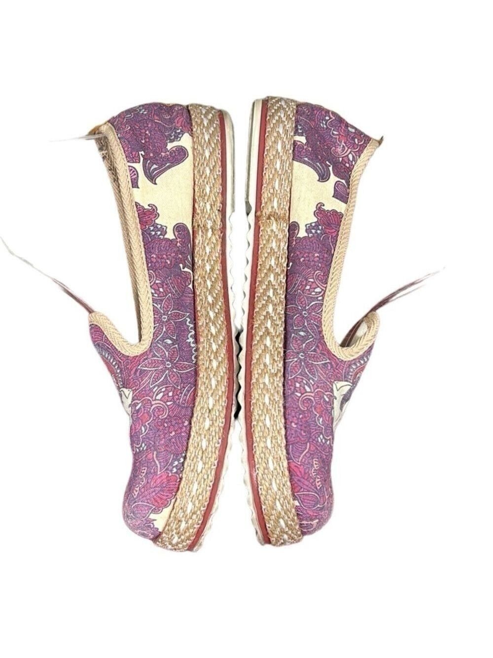Goby Ganesha Elephant Canvas Slip on Espadrilles Size 40 - Picture 3 of 9